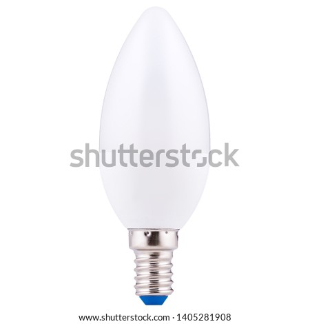 Energy saving LED lamp E14 Royalty-Free Stock Photo #1405281908