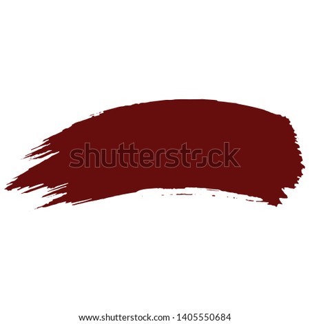 Red grungy Brush Strokes on white background