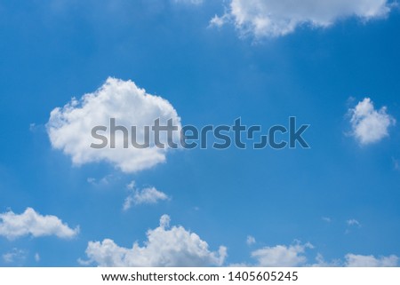 Blue sky background and white clouds 