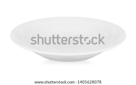 plate on a white  background 