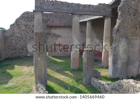 Pictures taken at the ruins of Pompei in Campania, Italy.