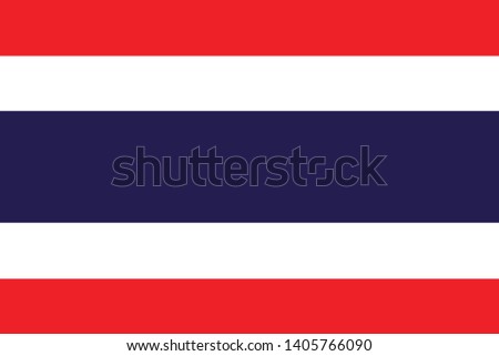 Flag of Thailand vector illustration