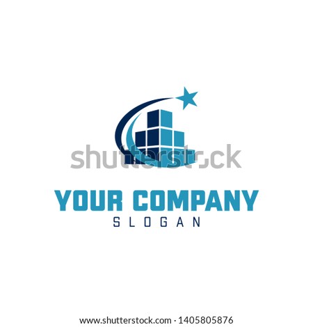 Abstract Star Building Rectangle Logo Template Inspirations