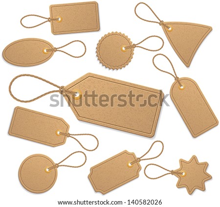 Set of tags. Royalty-Free Stock Photo #140582026
