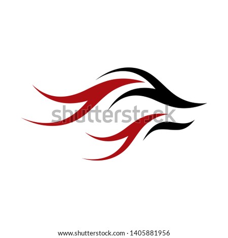 vector illustration flying bird feathers