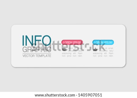 Vector iInfographic diagram, template for business, presentations, web design, 2 options.