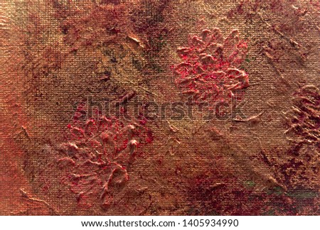 fragment of textured oil painting as background