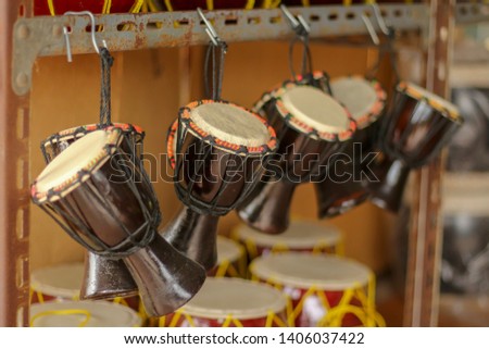 Long drum,a tall narrow drum