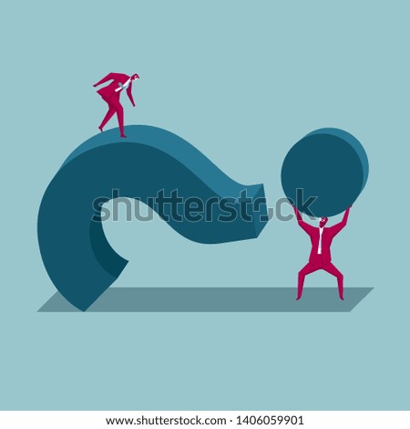 Teamwork concept design. Isolated on blue background.
