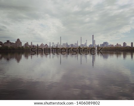 Photo of river and skyline