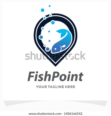 Fish Point Logo Design Template