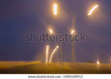 Bokeh and Blur photo or pictures of street lights at night for Background.