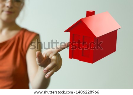 home concept 3d model in hand