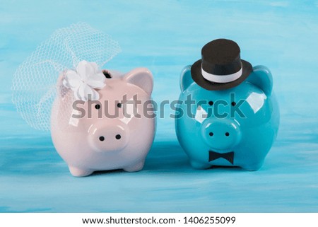 bride and groom piggy bank