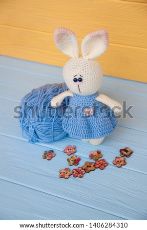 soft little funny crochet bunny