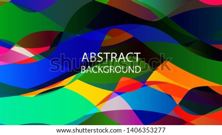 Abstract multicolor wave background. - vector