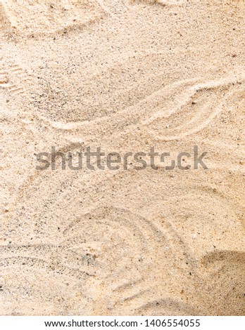 Golden sand dunes and waves beach summer background.