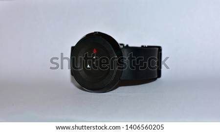 Picture of a black watch.