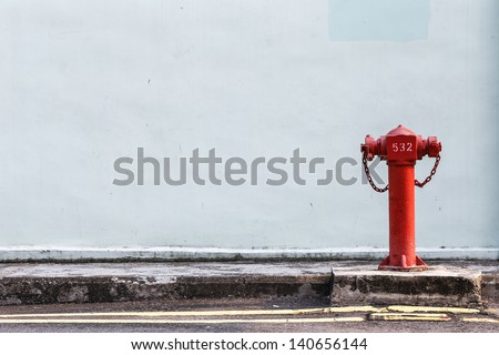 Red Fire pumps on the street