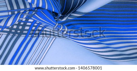 Texture, background, pattern, silk fabric, brown color, geometric lines, pattern from tribal straight lines of different shades, geometric pattern, set for your projects, blue and white