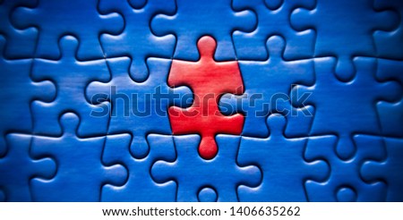 abstract puzzle texture with different piece concept of diversity
