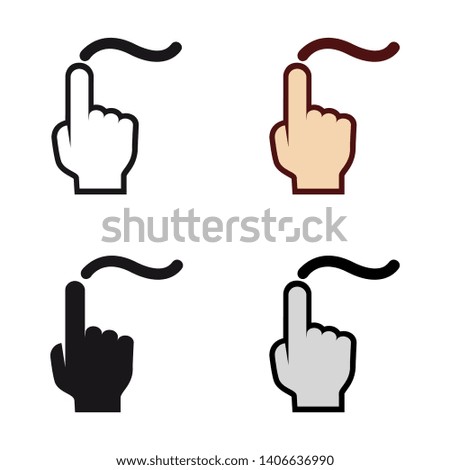 Free Finger Drawing Icon in Different Color and Style