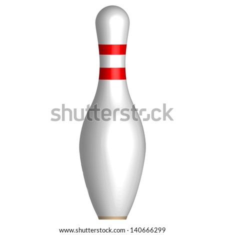 Illustration of bowling pin
