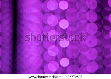 Beautiful and colorful night light bokeh background, Purple light bokeh background