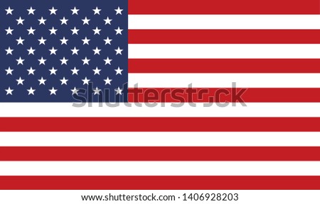 The United States of America Flag Vector Illustration