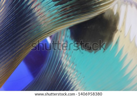 Closeup colorful macro glass isolated