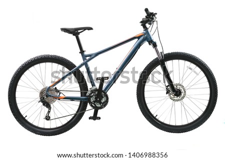 mountain bicycle isolated on white Royalty-Free Stock Photo #1406988356