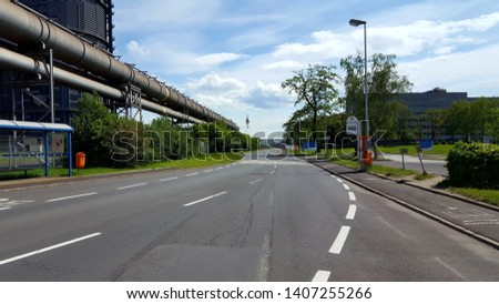 Street view of the stahlstrasse, Linz, Austria