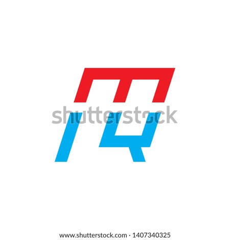 Letter MQ logo design vector