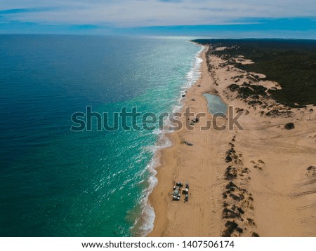 Tims Thicket Beach Coastal Western Australia Coast Drone Shot