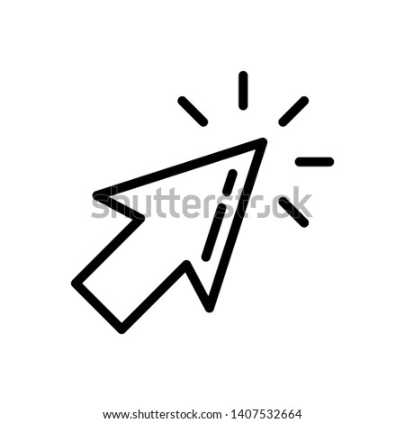 Mouse cursor vector icon, arrow icon, pointer