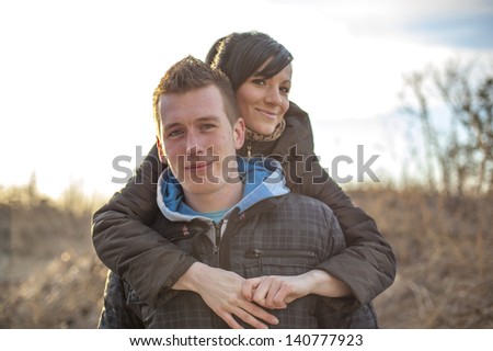 An image of couple on the beach