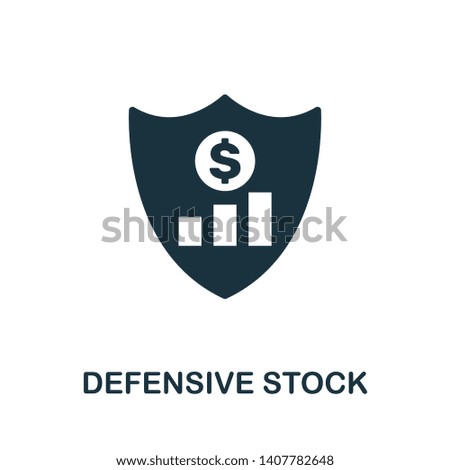 Defensive Stock icon. Creative element design from stock market icons collection. Pixel perfect Defensive Stock icon for web design, apps, software, print usage