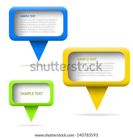 speech box background vector illustration infographic bubble communication for text and message design eps10