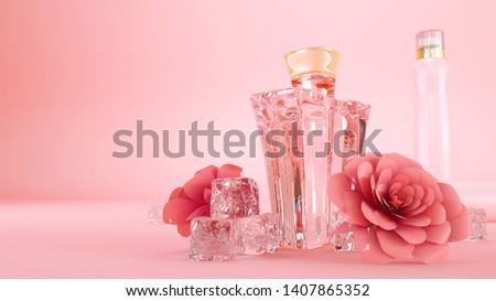 Pink makeup beauty perfume product effect picture