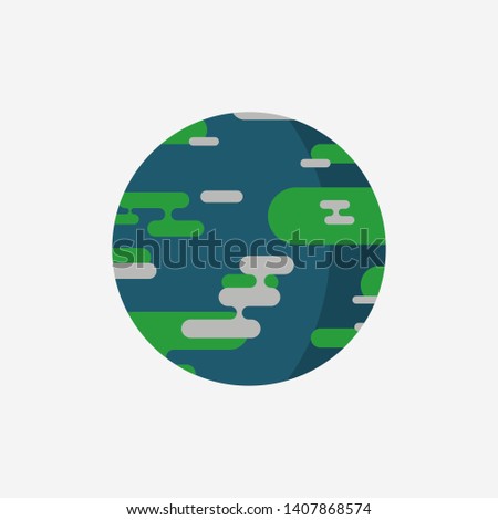 World environment day, Beat Plastic Pollution Day. Isolated earth illustration.