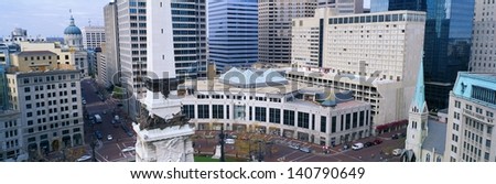 Indiana Soldiers and Sailors Monument in Indianapolis, Indiana