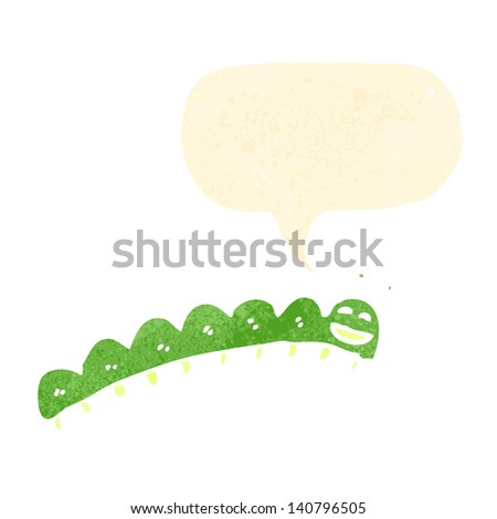 retro cartoon caterpillar