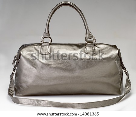 Fashionable handbag, isolated on white with clipping path.
