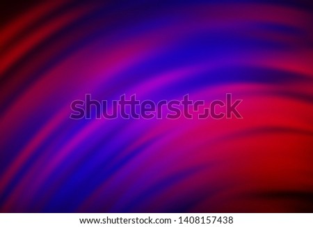 Dark Blue, Red vector pattern with curved lines. Colorful illustration in abstract style with gradient. The best colorful design for your business.