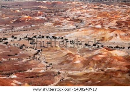 Anna Creek Painted Hills, South Australia aerial photography