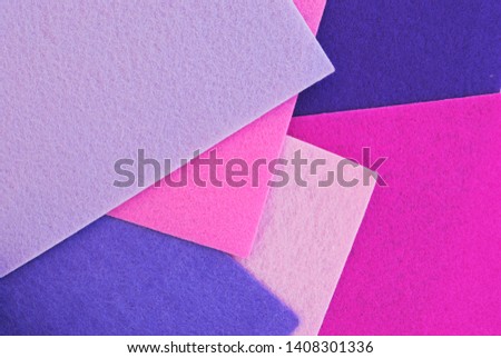colourfull set of natural felt texture. pink and violet. modern colour background. handmade Royalty-Free Stock Photo #1408301336