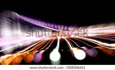 Colorful light abstract / Exposure determined by shutter speed, lens aperture and scene luminance