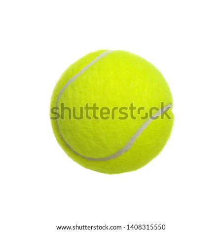  Tennis ball isolated on white background Royalty-Free Stock Photo #1408315550