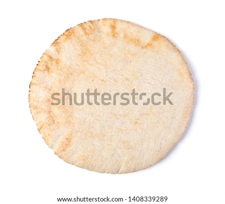 Tortilla isolated on a white background Royalty-Free Stock Photo #1408339289