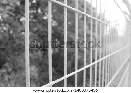 Metal Aluminium Fences Black White 